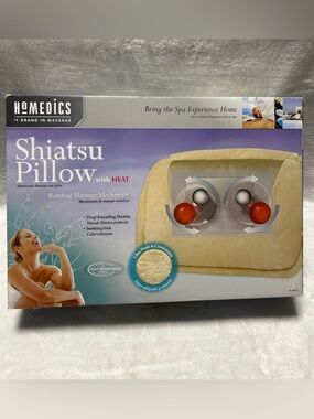 HoMedics Therapist Rotating Massage Shiatsu plush Pillow with heat SP-10H-2